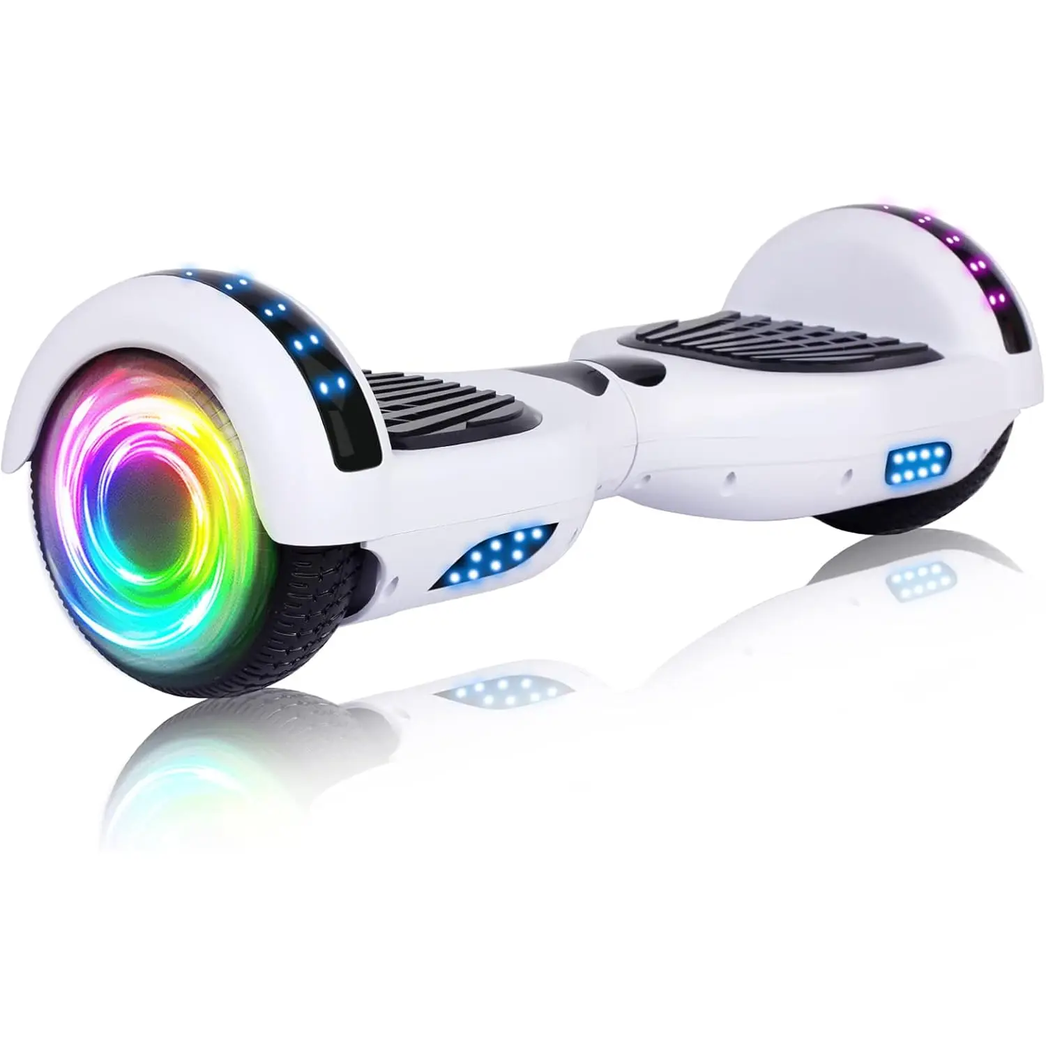 SISIGAD Hoverboard for Kids Ages 6-12, with Built-in Bluetooth Speaker and 6.5 Colorful Lights Wheels - 1